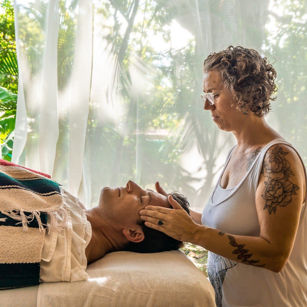 Massage Therapist Giving a Massage