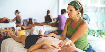 Cyndi Jurkowski Doing Massage Therapy