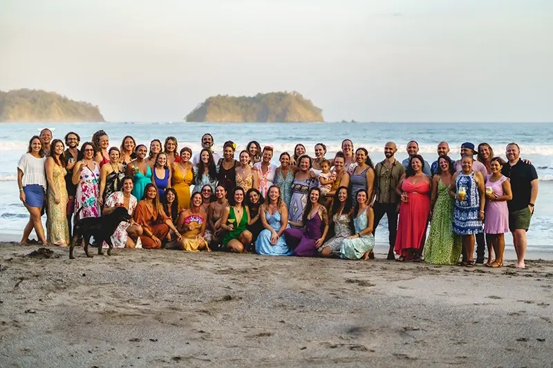 katies class group photo on samara beach